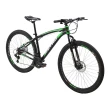 Bicicleta Polimet MTB Nitro Câmbio Shimano Quadro em Alumínio 17/Aro 29/21 Velocidades Preto/Verde 7161