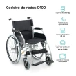 Cadeira de Rodas Dobravel Dellamed em Aço até 100KG D100 5588